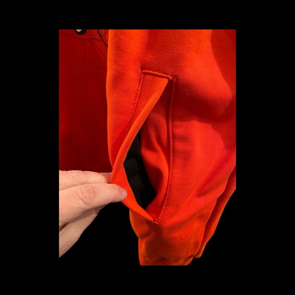 Watson Vibrant Red Skull Graphic Hoodie - Picture 6 of 7